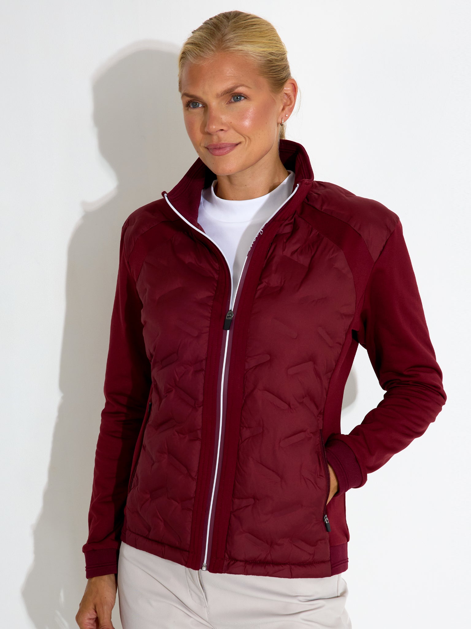 Lds Portrush Hybrid Jacket – Abacus Sportswear US