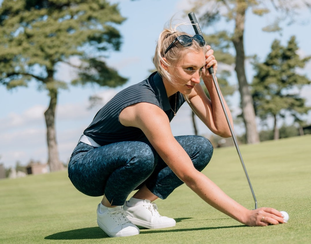trendy female golf attire
