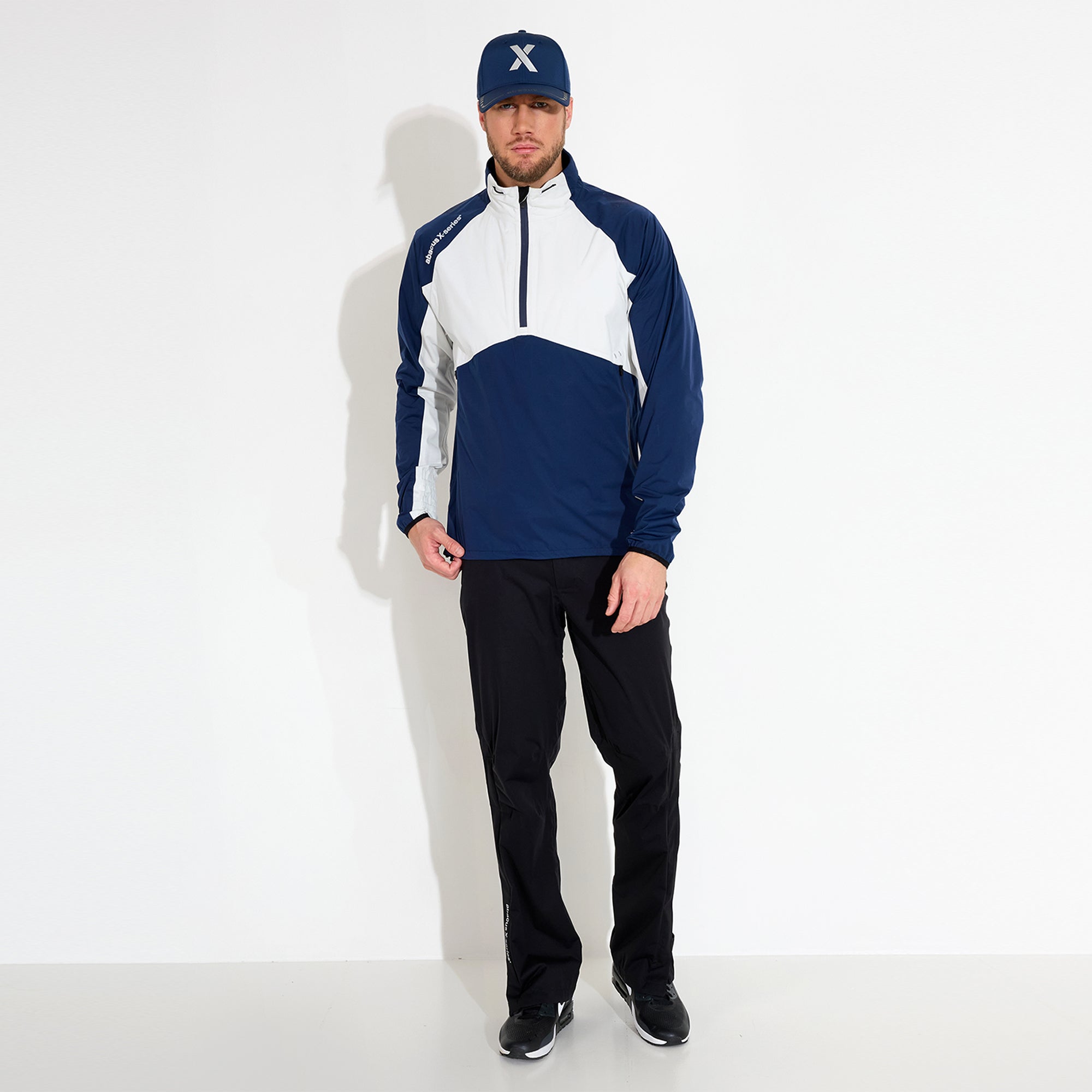 Men Pitch 37.5 technology waterproof half-zip – Abacus Sportswear US