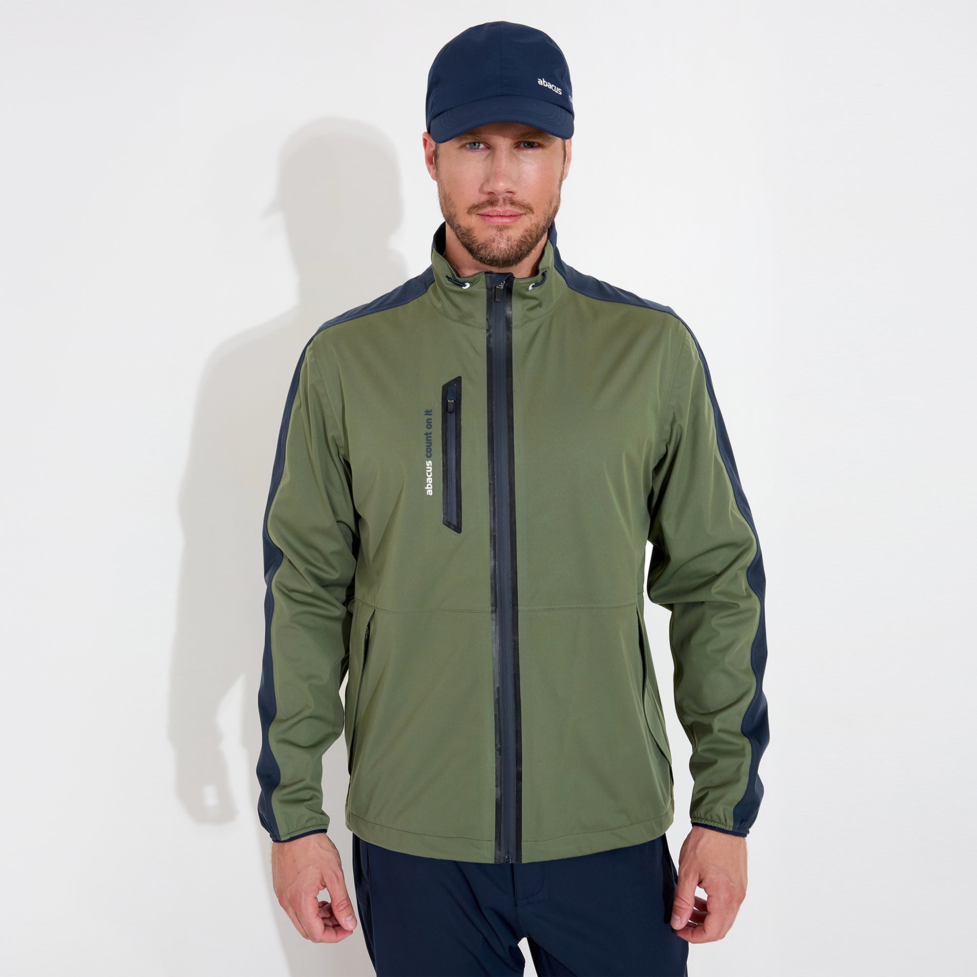 Men's Abacus Bounce Rain Jacket - White, Navy, and More – Abacus