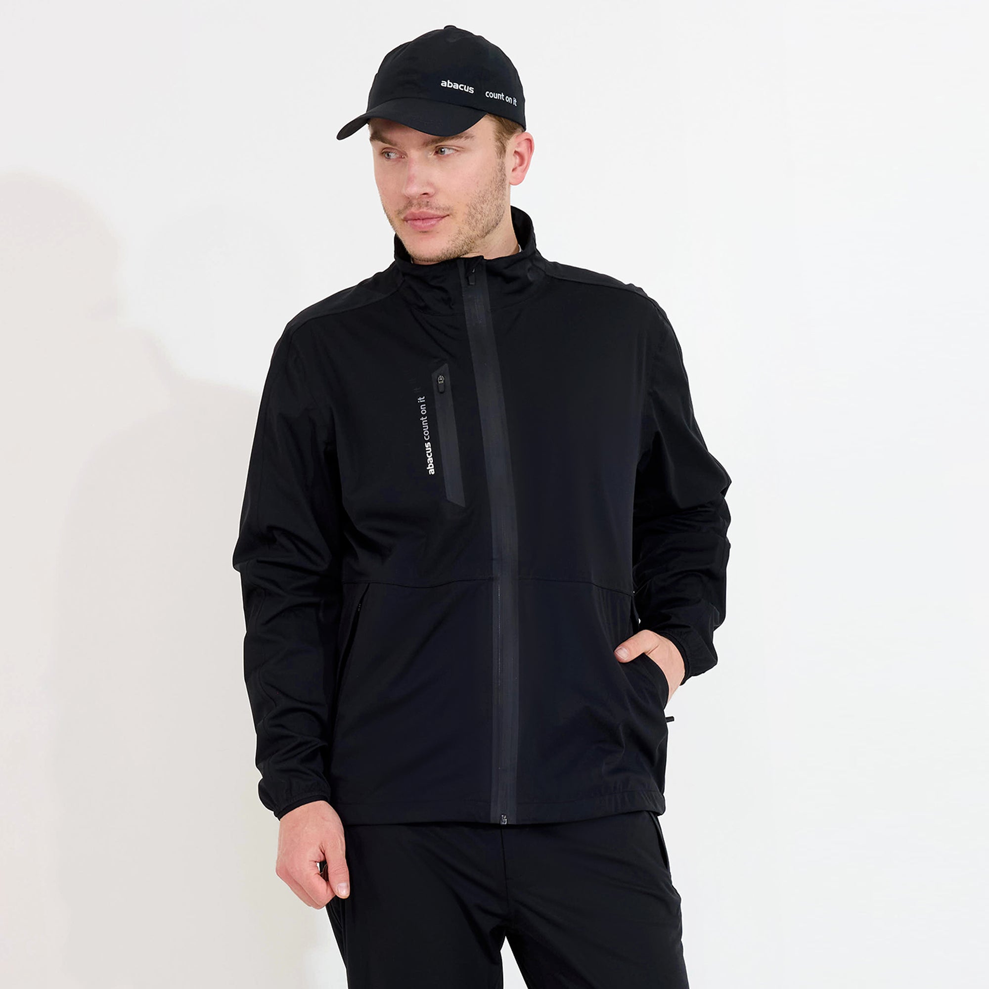 Men's Abacus Bounce Rain Jacket - White, Navy, and More – Abacus