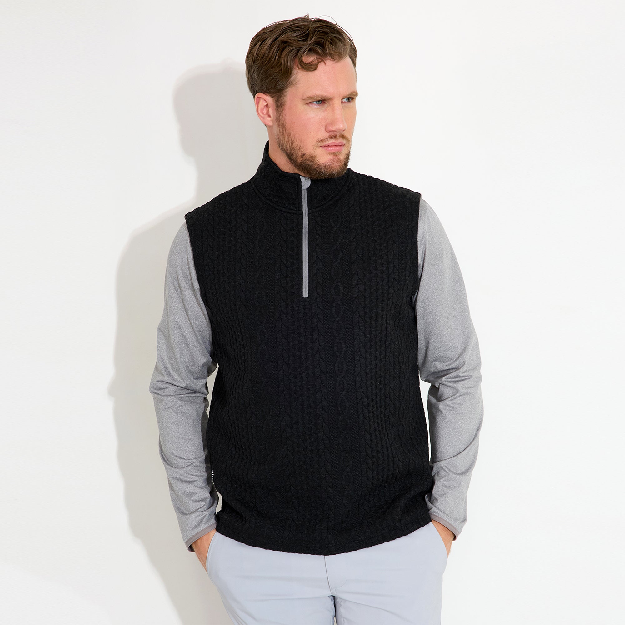 Men's Woburn Halfzip Vest – Abacus Sportswear US